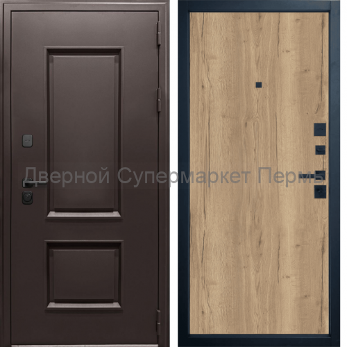 Входная дверь Термо К 2 Муар 8019, Внутренняя панель на выбор 24 модели!!!