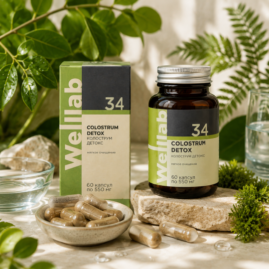 COLOSTRUM DETOX БАД для очищения организма Welllab