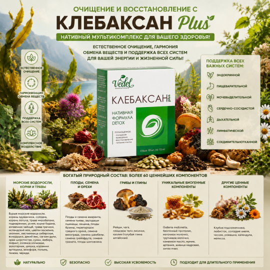 Клебаксан plus | Очищение лимфы и крови