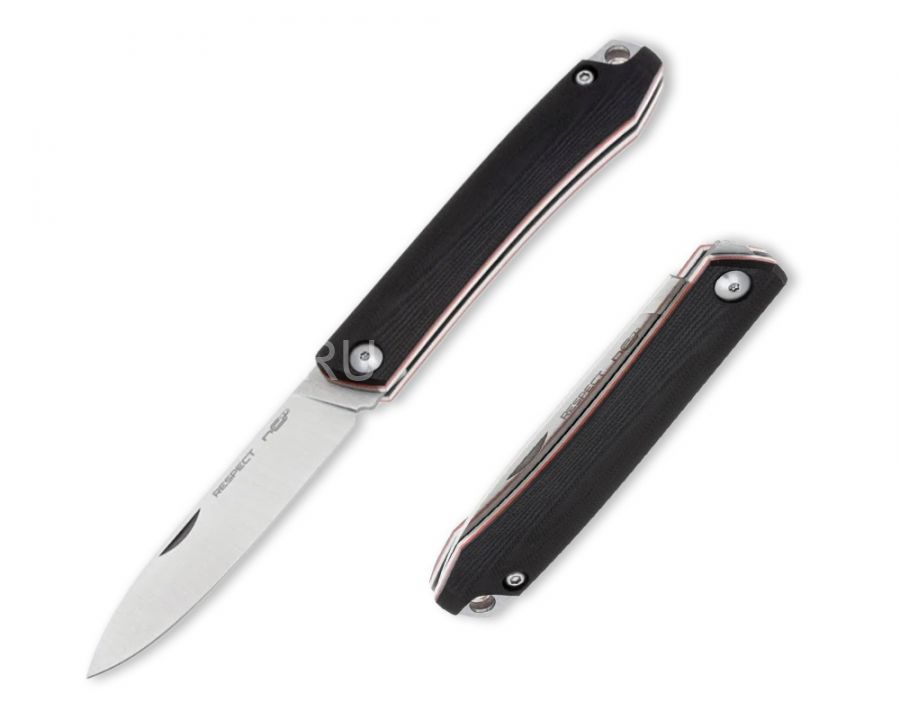 Нож N.C.Custom Respect G10 Black-Red Satin