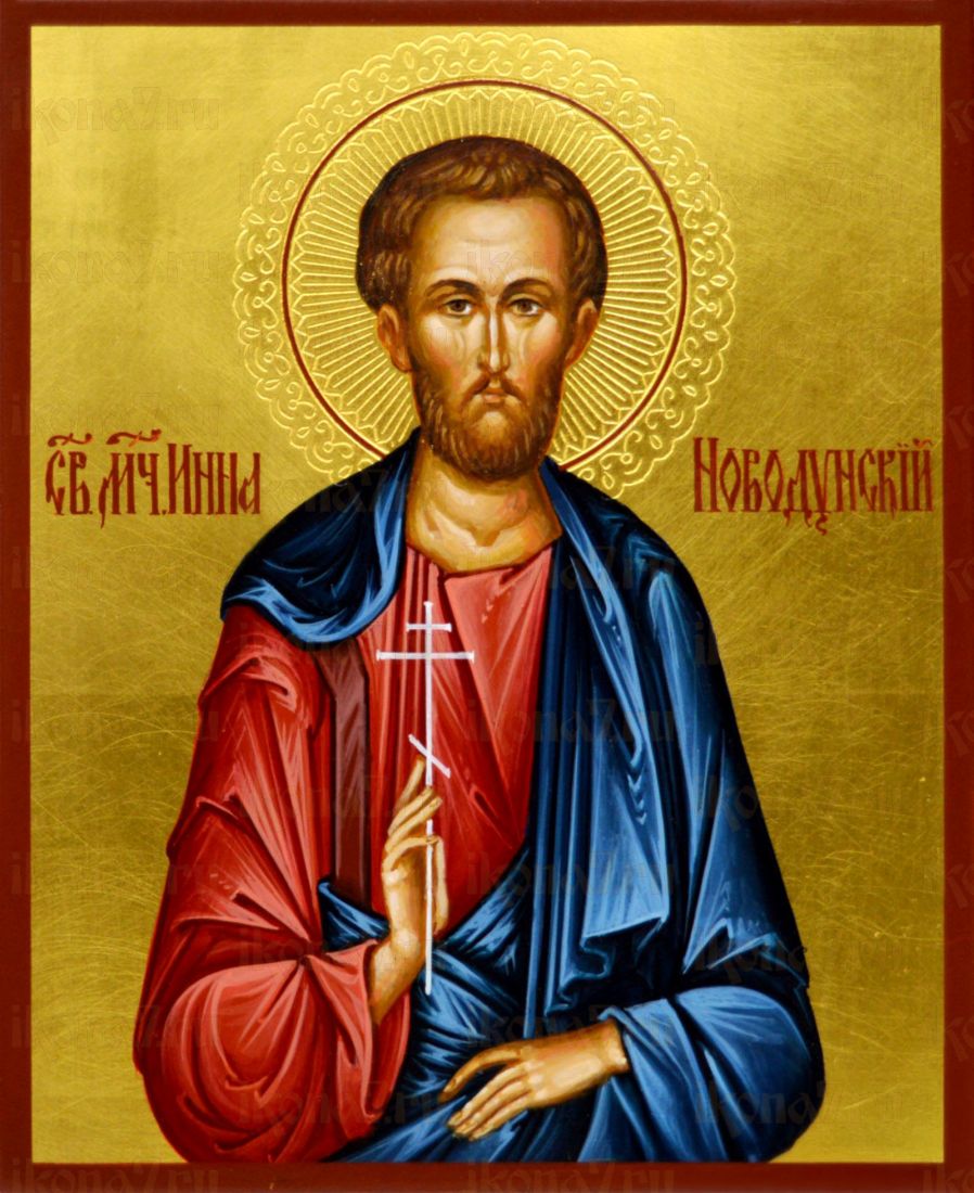Инна Новодунский рукописная Икона на липовой доске (22959)