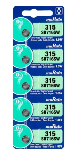 muRata silver 315 SR716SW 1.55v