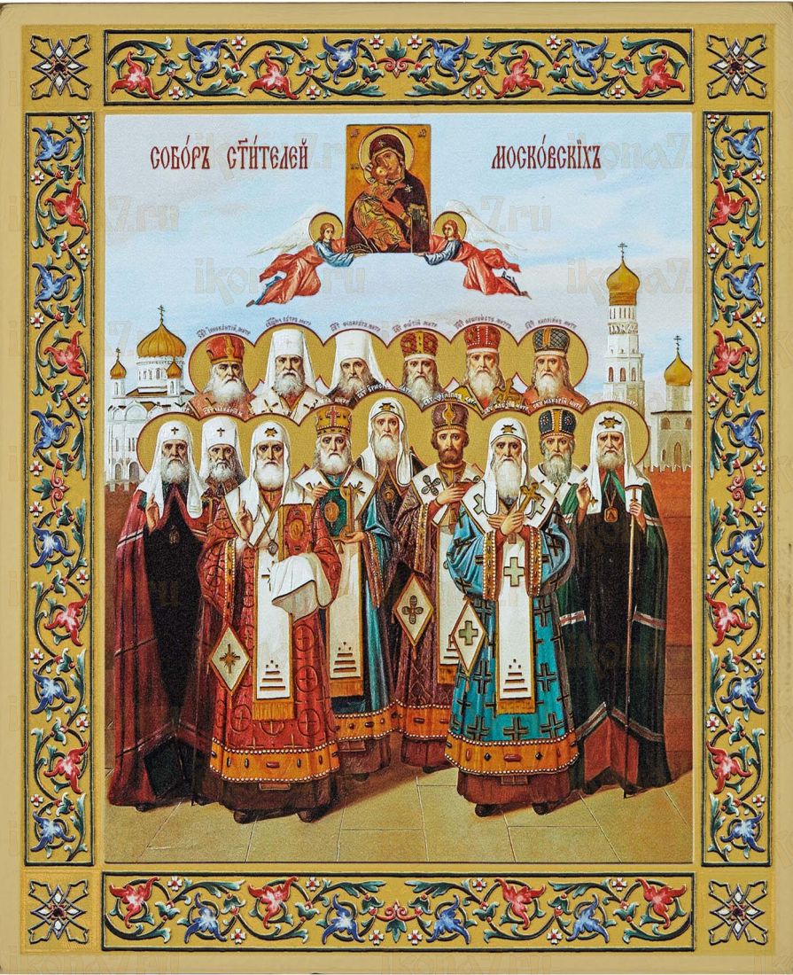 Собор святых Спаси и Сохрани икона рукописная на липовой доске (24259)