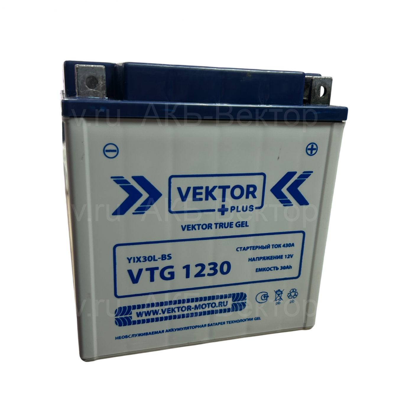 АКБ VEKTOR VTG 1230 GEL 30Aч 430А