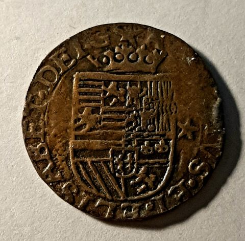 1 лиард 1613 Брабант AUNC Испания Нидерланды Редкий год