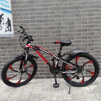 Велосипед 24" детский на литых дисках  Shreder черно-красный