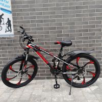 Велосипед 24" детский на литых дисках  Shreder черно-красный
