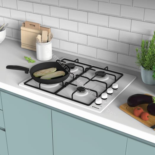 Газовая варочная панель CANDY CHW6LWW белый