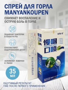 Cпрей для горла Маньянкупен(Manyankoupen), 35 мл