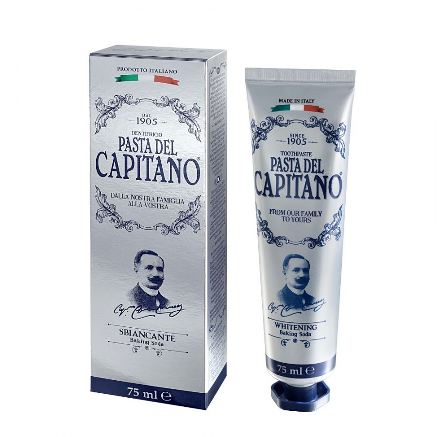 Pasta del Capitano Паста зубная 1905 для деликатного отбеливания с содой 75 мл