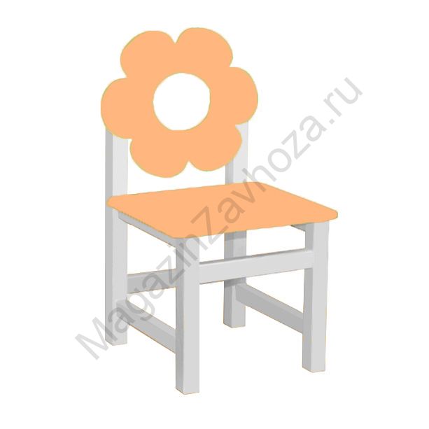 Стул МДФ нерегулируемый 54 ЦВЕТОК персик