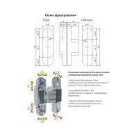 Петля скрытая Uberlegen Insible 30 3D схема 1