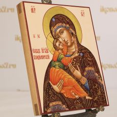 Владимирская икона Божьей Матери 17х21см (нимб-сусальное золото)
