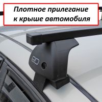 Багажник на крышу Чанган ЮНИ-К (Changan UNI-K, 2020-...), ЕД, стальные прямоугольные дуги