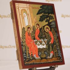 Троица 22х28 см (рукописная икона с золочением)