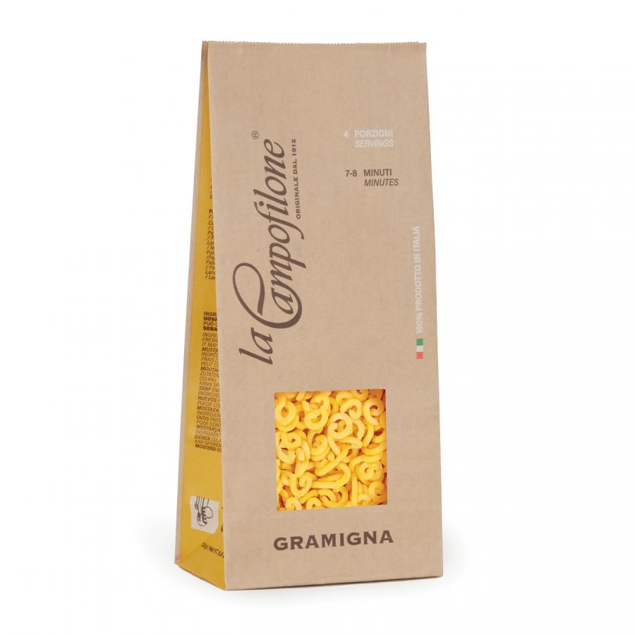 Яичная паста Граминья, 250 г, Pasta all’uova Gramigna, La Campofilone, 250 g
