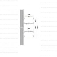 Линейный настенный светильник Gips-SLTR85 схема