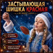 ЗАСТЫВАЮЩАЯ ШИШКА by Magic Lavka КРАСНАЯ