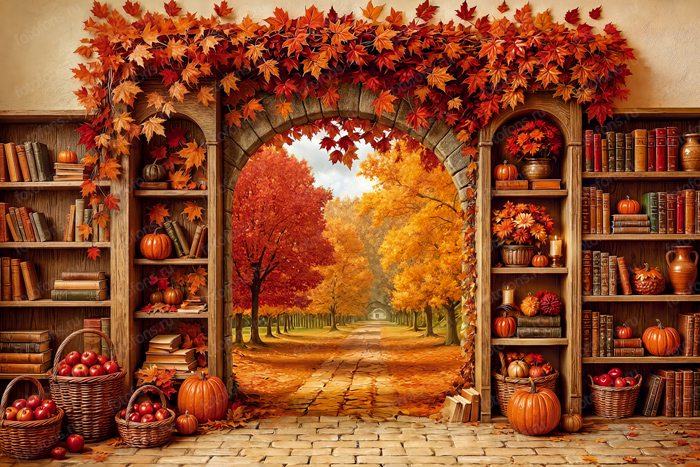 Фон стена "Autumn wall №43"