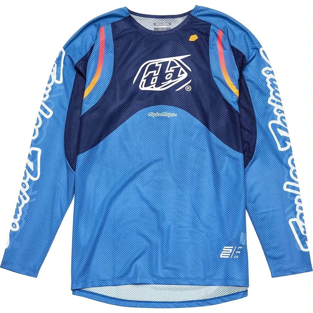 Troy Lee Designs SE Pro Air Pinned Blue джерси для мотокросса