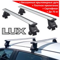 Багажник на крышу Nissan X-Trail T33 (кроссовер, 2021-..., без рейлингов), Lux, крыловидные дуги