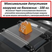 Багажник на крышу Nissan X-Trail T33 (кроссовер, 2021-..., без рейлингов), Lux City, с замком, серебристые крыловидные дуги