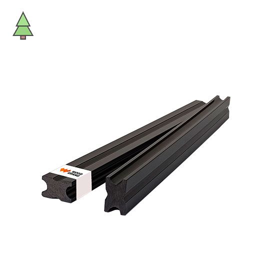 Лага полнотелая из МПК 40*25*4000 мм WoodGrand цвет: Антрацит