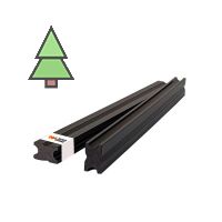 Лага полнотелая из МПК 40*25*4000 мм WoodGrand цвет: Антрацит