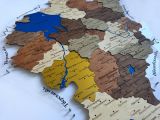 Деревянная карта Ярославской области