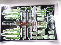 Наклейки "MONSTER ENERGY" (30*45см, силикон) (5989B)