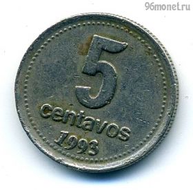 Аргентина 5 сентаво 1993