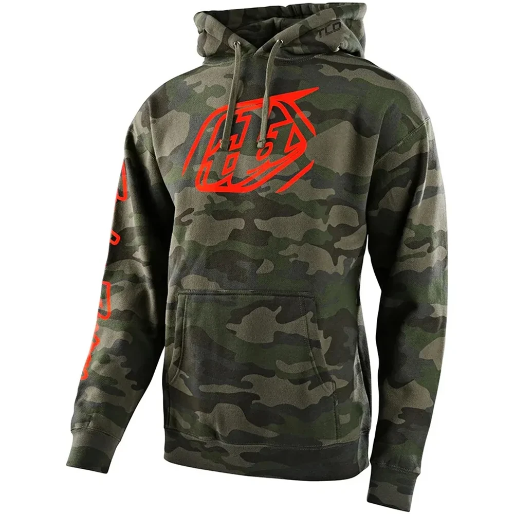 Troy Lee Designs Cropped Badge Pullover Forest Camo толстовка