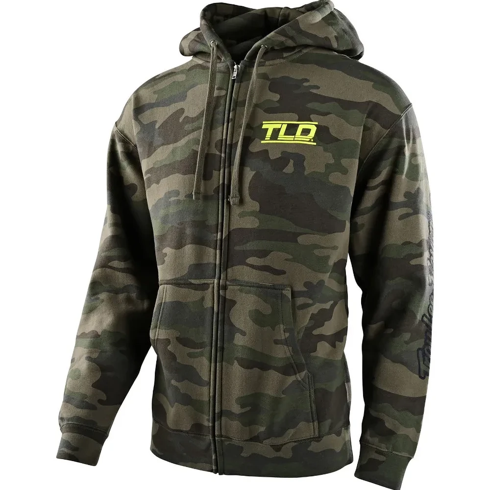 Troy Lee Designs Speed Logo Zip Up Camo Green толстовка