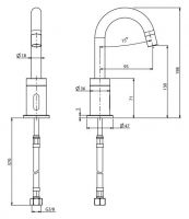 Сенсорный кран Fima carlo frattini Collettivita F4931 хром схема 2