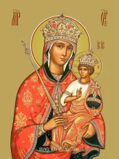 Галатская икона Богородицы печатная (холст на дереве)