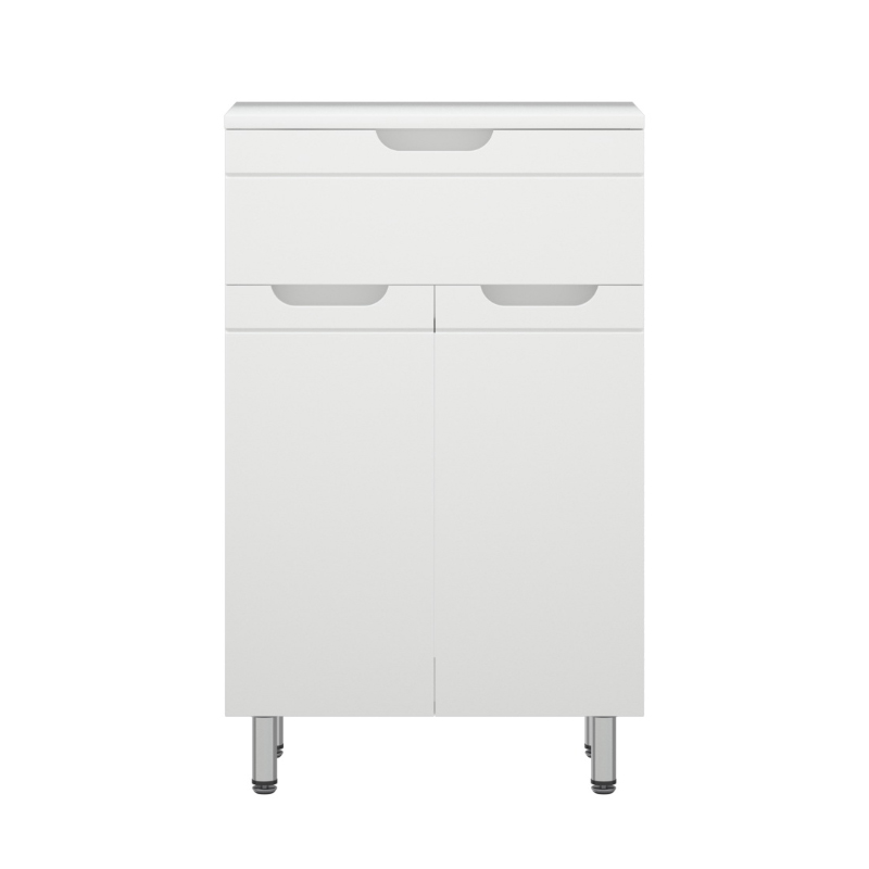 Комод Melodia Омега 50 1ящик 2 двери белый MFR80008WT