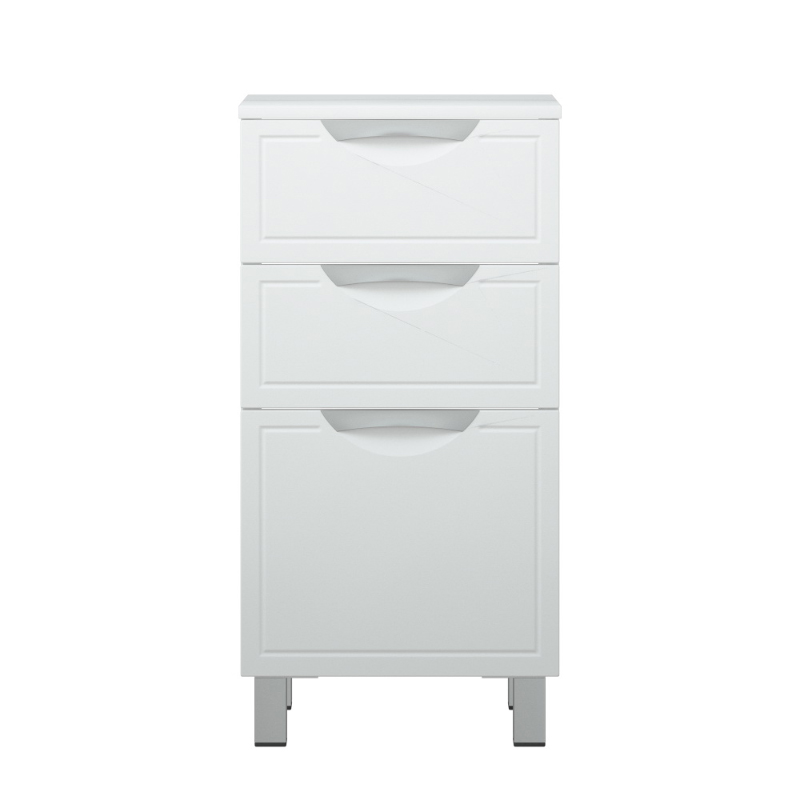 Комод Melodia Альфа 40 3 ящика белый MFR80019WT