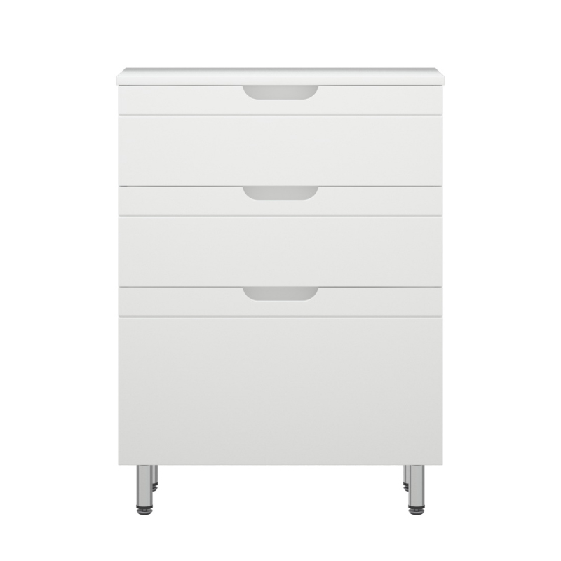 Комод Melodia Омега 60 3 ящика белый MFR80009WT