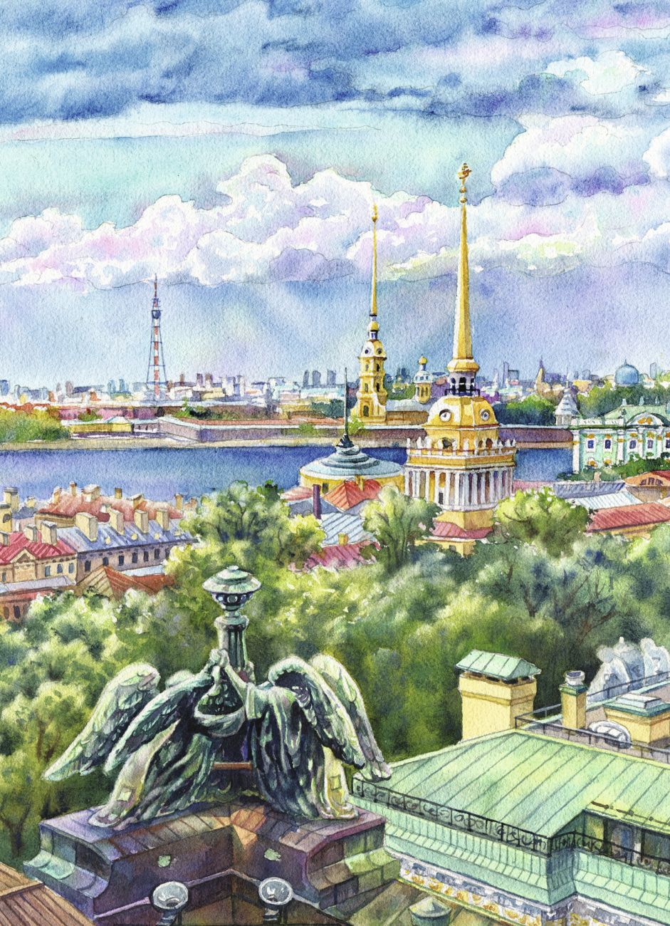 Санкт-Петербург. Вид Исаакия
