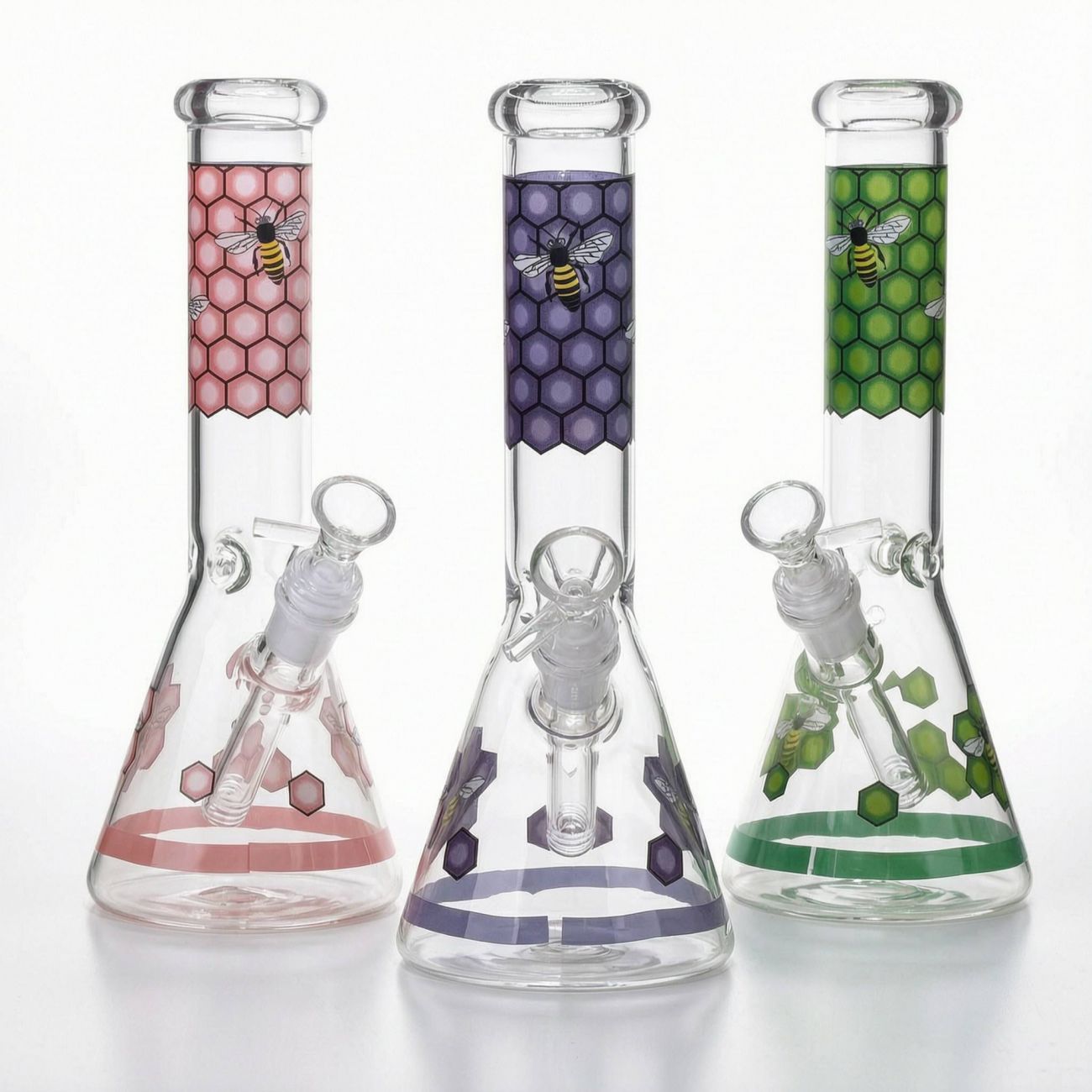 Стеклянный бонг Bee Beaker M