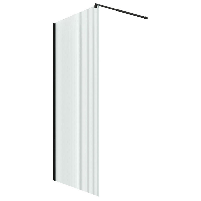 Душевая перегородка Loranto Walk-in 130х200 CS-Z02В-130 черный матовый