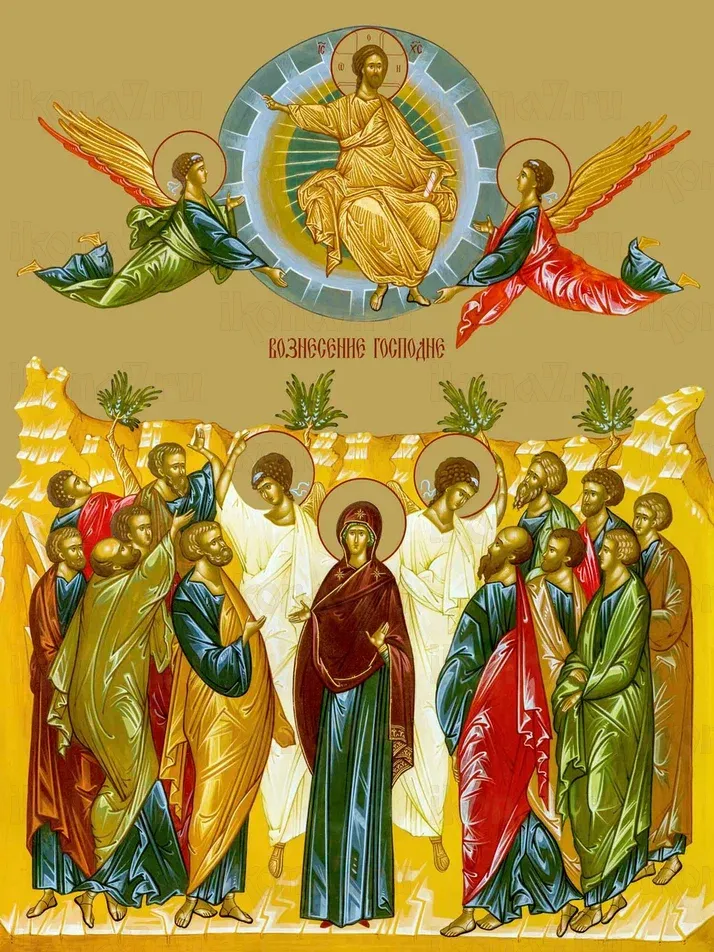 Вознесение Господне Икона печатная (холст на дереве)