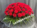 Траурная корзина из живых цветов N54, высота 70см