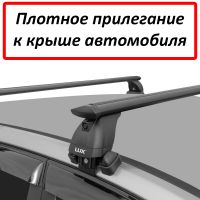 Багажник на крышу Honda Shuttle 2 (2015-2022), Lux, черные крыловидные дуги