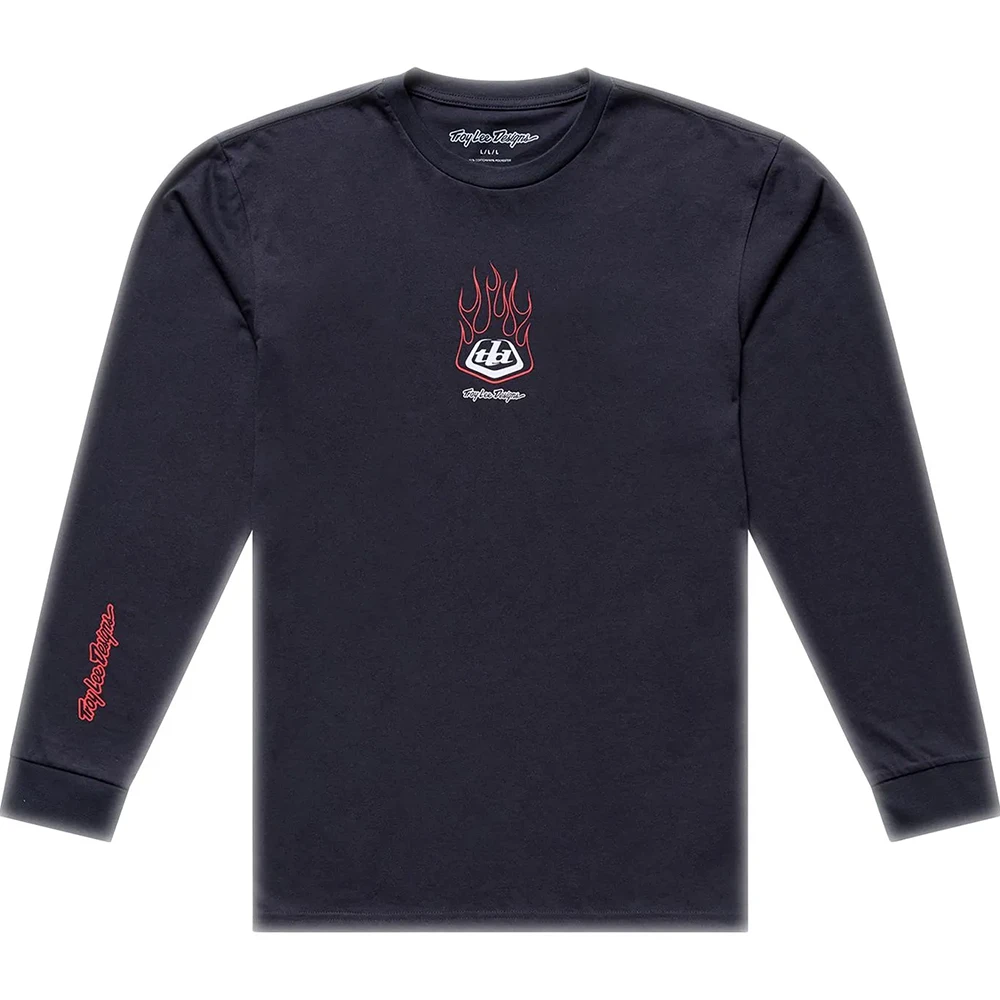 Troy Lee Designs Flame2 LS Tee Carbon лонгслив