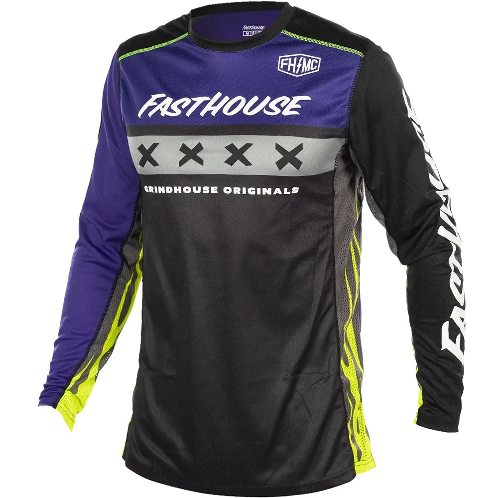 FastHouse Grindhouse Grimm LS FH Purple/Black джерси для мотокросса