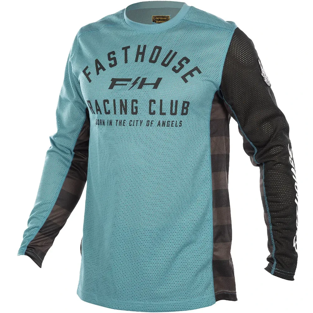 FastHouse Grindhouse Air-Cooled Club LS Light Indigo джерси для мотокросса