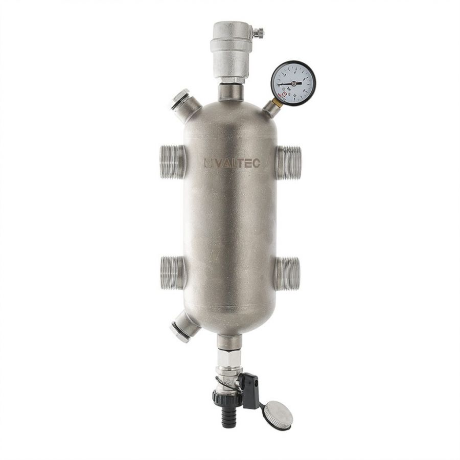 Гидравлическая стрелка из нержавейки Valtec 200 кВт 1 1/4"  VT.VAR05.SS.06
