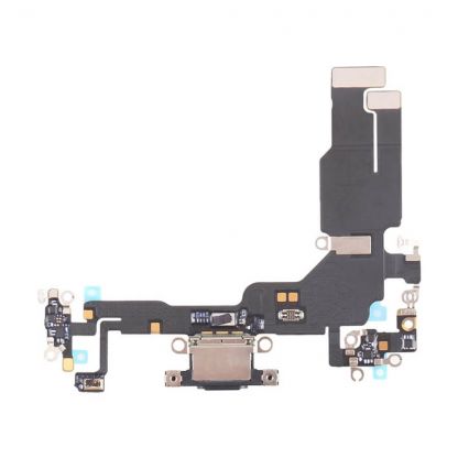 Нижний шлейф для iPhone 15 (OEM) с разъемом зарядки и микрофоном