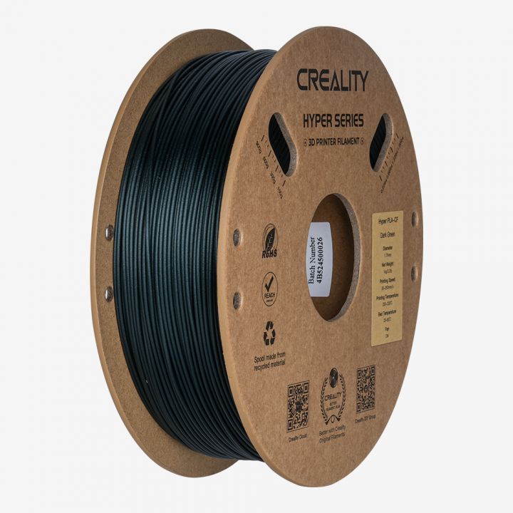 Пластик Hyper PLA-CF Сreality 1кг, 1,75мм Темно-зеленый